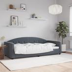 vidaXL Slaapbank 90x190 cm fluweel donkergrijs, Huis en Inrichting, 90 cm, Eenpersoons, Verzenden, Nieuw