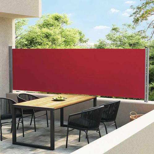 vidaXL Tuinscherm uittrekbaar 140x600 cm rood, Tuin en Terras, Zonneschermen, Nieuw, Verzenden