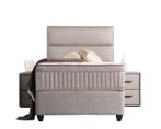 Opberg Boxspring Suna - Grijs, Verzenden, Nieuw, Grijs, Modern