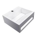Fontein Aquasplash Jolie 30x28 cm Solid Surface Mat Wit, Ophalen of Verzenden, Nieuw