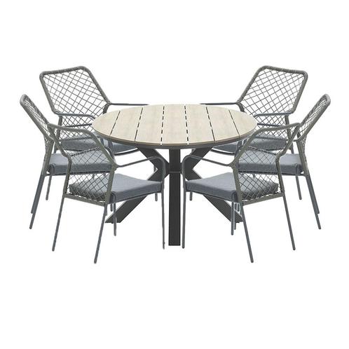 Garden Impressions Ross tuinset 7-delig mosgroen - Tulli, Tuin en Terras, Tuinsets en Loungesets, Verzenden