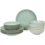 Bordenset Eclipse Speckle - groen - 18-delig | 6-persoons, Huis en Inrichting, Verzenden, Nieuw