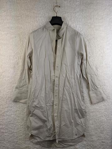 Beige long sleeve shirt dress beschikbaar voor biedingen