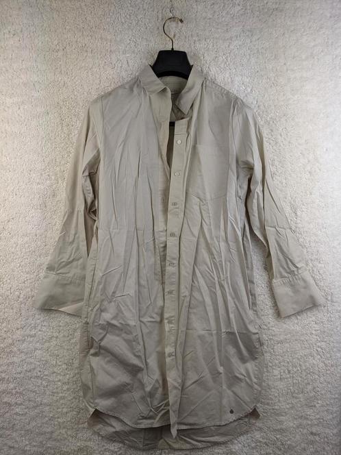 Beige long sleeve shirt dress, Kleding | Dames, Jurken, Nieuw, Verzenden