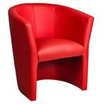 Stoel | PRAG | Kunstleer/Hout | Red | Indoor |, Verzenden, Nieuw in verpakking