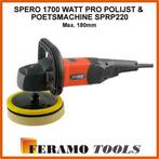 SPERO 1700Watt PRO Polijst & poetsmachine SPRP220 max. 180mm, Doe-het-zelf en Verbouw, Gereedschap | Schuurmachines, Ophalen of Verzenden