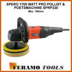 SPERO 1700Watt PRO Polijst & poetsmachine SPRP220 max. 180mm, Doe-het-zelf en Verbouw, Gereedschap | Schuurmachines, Nieuw, Overige typen