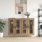 vidaXL Wandgemonteerde Kasten 2 pcs artisanaal eikenkleurig, Huis en Inrichting, Minder dan 50 cm, Verzenden, Nieuw, Minder dan 100 cm