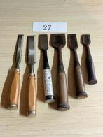 Lot 27: Set of 6 Japanese Wood Chisels (Nomi) - Vintage &