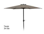 Aluminium Parasol met handig opdraaisysteem - Ø300 cm -, Tuin en Terras, Nieuw