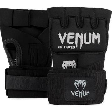 Venum Kontact Gel Glove Wraps Zwart Zilver