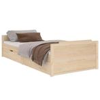 Bedframe 90x200 Grenen met Lades - Retourdeal, Huis en Inrichting, Slaapkamer | Bedden, 90 cm, Eenpersoons, Rustiek, Nieuw