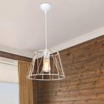 [lux.pro] Hanglamp Halifax E27 wit en jute, Huis en Inrichting, Lampen | Hanglampen, Nieuw, Verzenden