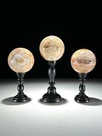 Geen minimumprijs - Prachtige set van 3 Lace Agate. Bol op