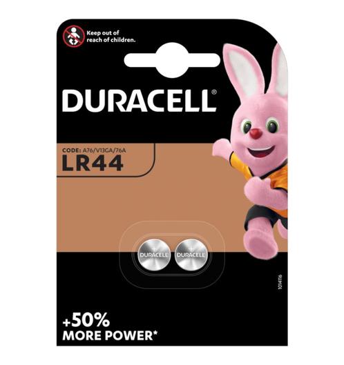 Duracell Knoopcel batterij LR 44 blister 2, Audio, Tv en Foto, Accu's en Batterijen, Nieuw, Ophalen of Verzenden