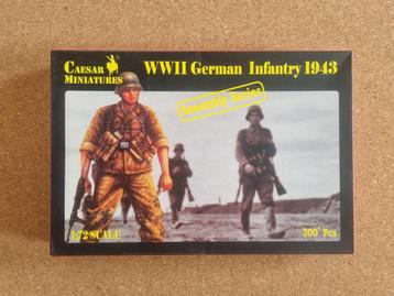 Caesar Miniatures CM7711 WWII German Infantry 1943 1:72 beschikbaar voor biedingen