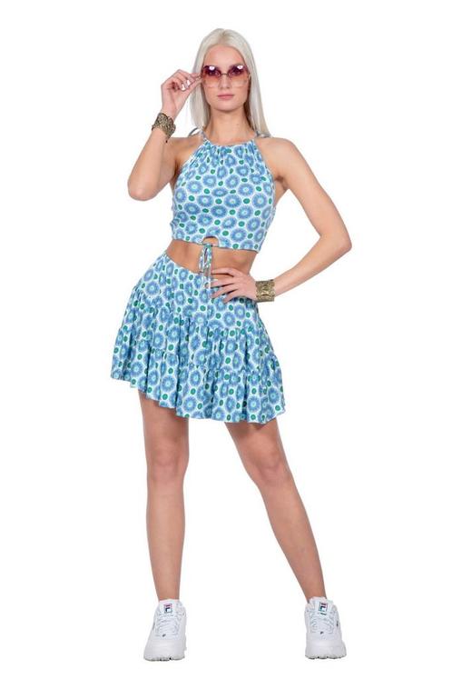 Festival Set Dames Blauw, Hobby en Vrije tijd, Feestartikelen, Nieuw, Verzenden