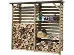 Veiling - Hillhout Twin haardhoutberging 176x60x190cm, Tuin en Terras