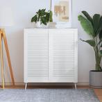 vidaXL Kastdeuren met lamellen 2 st 99,3x49,4 cm grenenhout, Verzenden, Nieuw