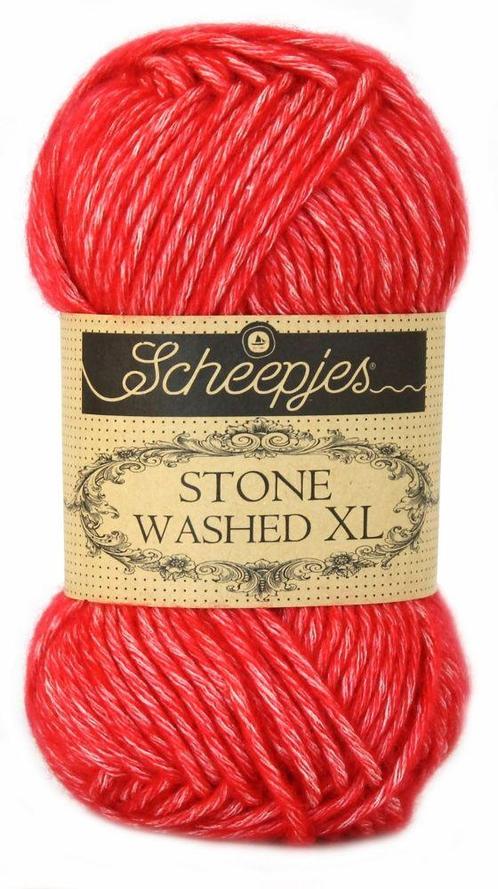 Scheepjes Stone Washed XL - 863 carnelian - Katoen Garen, Hobby en Vrije tijd, Breien en Haken, Ophalen of Verzenden