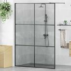 vidaXL Inloop Douche Wand Zwart 140 x 195 cm gehard glas, Verzenden, Nieuw