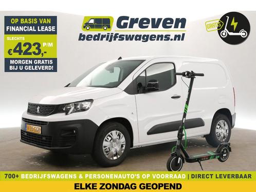 Peugeot e-Partner 136PK L1H1 50 kWh GRATIS E-Step Cam €423pm, Auto's, Bestelauto's, Automaat, Elektrisch, Wit, Peugeot, Verzenden