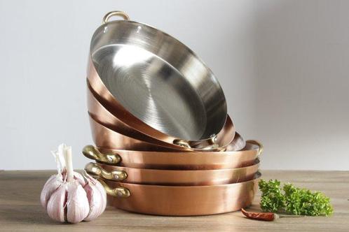 Handgemaakt - Ovenschaal (6) - Koper, Messing, Antiek en Kunst, Antiek | Keukenbenodigdheden