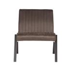 LABEL51 - Fauteuil Matz - Antraciet Microvezel - Zwart