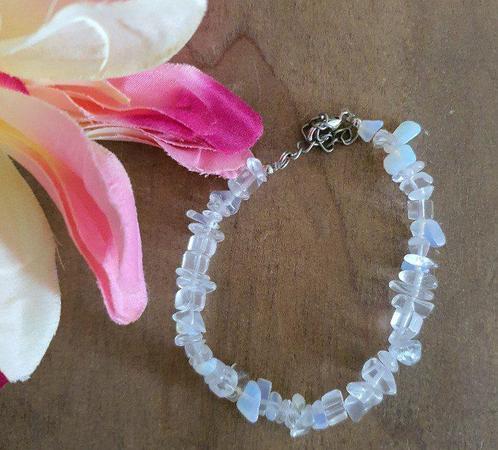 Armband van opaal, ronde kralen en chips, Sieraden, Tassen en Uiterlijk, Armbanden