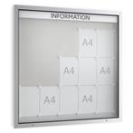 Informatiekast Buiten Draaideur 15x A4 Economy, Nieuw in verpakking