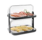 Hendi Koeldisplay met rolltop | Dubbel | Donkergrijs | 440x3, Ophalen of Verzenden, Nieuw