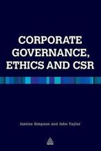 9780749463854 Corporate Governance Ethics  CSR, Boeken, Verzenden, Zo goed als nieuw, Justine Simpson