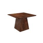 Mangohouten eettafel Mick vierkant bruin 110x110cm, Verzenden, Vierkant, Nieuw, Industriële meubels