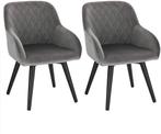 *LENTEKORTING* Set Van 2 Kinderstoelen Met Rugleuning Fluwel