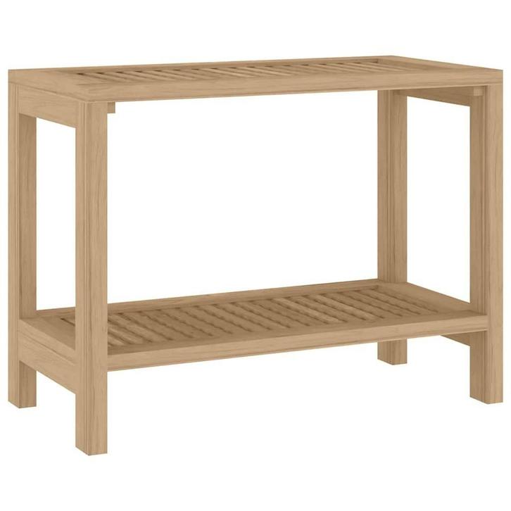 Teak Tafel 60x30cm | Tweedekansje Nu! (badkamertafeltje), Antiek en Kunst, Antiek | Meubels | Tafels, Ophalen of Verzenden