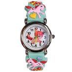 Fako® - Kinderhorloge - 3D - Eenhoorn Mini – Mintgroen, Nieuw, Verzenden