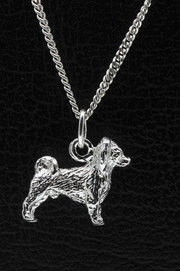 Zilveren Phalene nachtvlinder ketting hanger - groot, Sieraden, Tassen en Uiterlijk, Kettinghangers, Verzenden