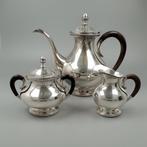 D.J. Aubert Parelrand - Koffieservies (3) - .835 zilver