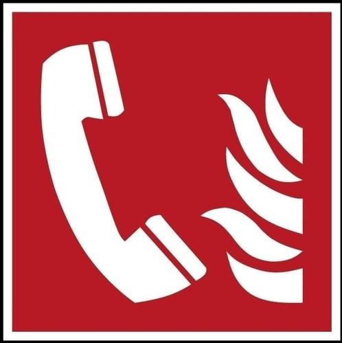 Telefoon voor brandalarm pictogram, Huis en Inrichting, Brandblussers en Brandkasten, Verzenden
