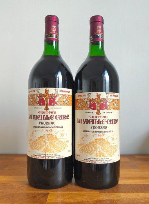 1994 Château La Vieille Cure - Bordeaux, Fronsac - 2 Magnums, Verzamelen, Wijnen