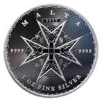 Malta. 1 oz 2023 €5 Maltese Cross Silver Coin BU  (Zonder