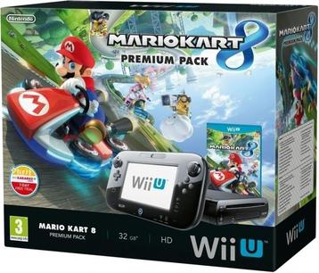 Nintendo Wii U Premium Pack (Black) + Mario Kart 8 (boxed... beschikbaar voor biedingen