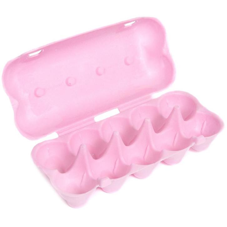 HoM Eierdoos Roze 10 Eieren 12st., Hobby en Vrije tijd, Taarten en Cupcakes maken, Nieuw, Verzenden