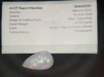 Opaal - 19.15 ct - Antwerp Laboratory for Gemstone Testing, Sieraden, Tassen en Uiterlijk, Edelstenen, Nieuw