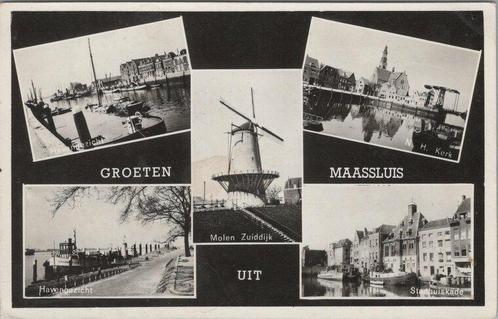 MAASSLUIS - Meerluik Groeten uit Maassluis, Verzamelen, Ansichtkaarten | Nederland, Verzenden