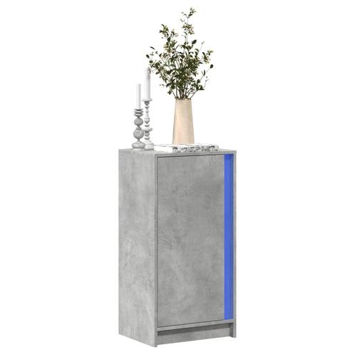 vidaXL Dressoir met LED 42,5x34x85 cm bewerkt hout, Huis en Inrichting, Kasten | Dressoirs, 25 tot 50 cm, Nieuw, Minder dan 50 cm