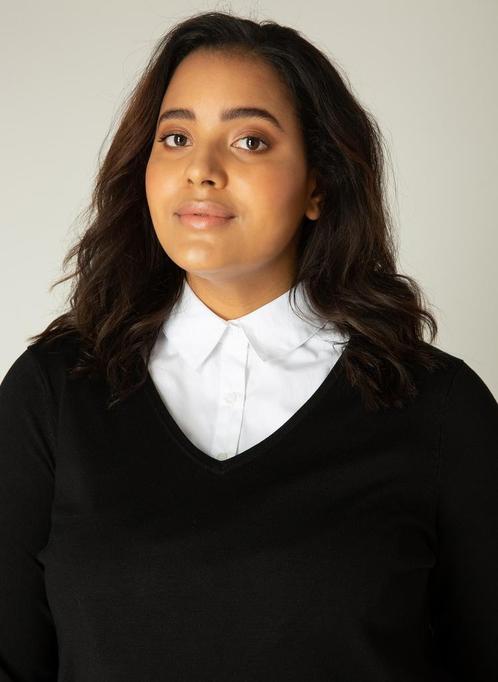 Base Level Curvy kraag Yolina Maat:, Kleding | Dames, Overige Dameskleding, Nieuw, Verzenden