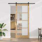vidaXL Schuifdeur Bruin 83 x 232 cm Hout en metaal, Verzenden, Nieuw