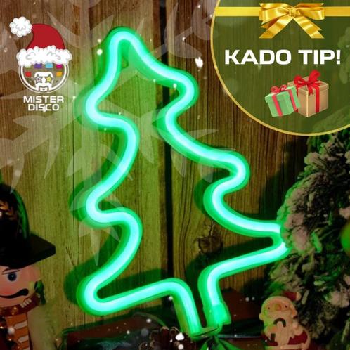 NEON KERSTBOOM | LED LAMP | Groen | op batterijen, Diversen, Kerst, Nieuw, Verzenden