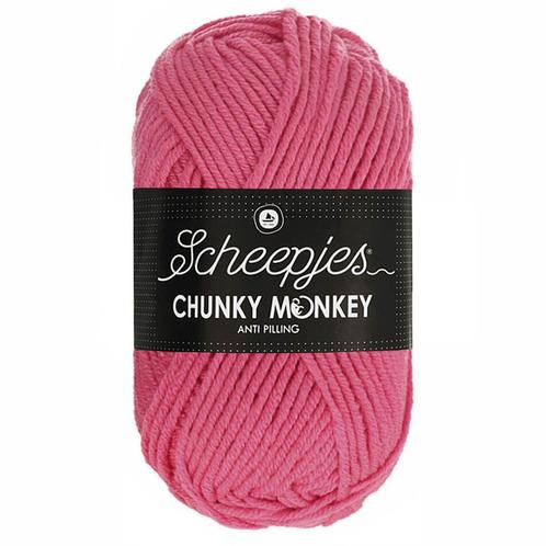 Scheepjes Chunky Monkey - 2006 bubblegum - Acryl Garen, Hobby en Vrije tijd, Breien en Haken, Ophalen of Verzenden